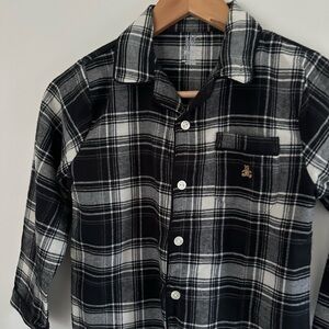 GAP Black and White Plaid Kids Matching Set
